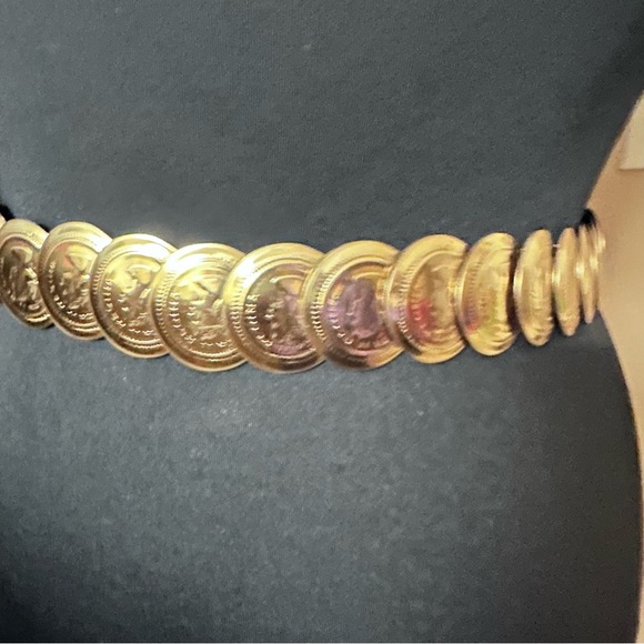 Vintage Gold tone Coin Belt main image 5